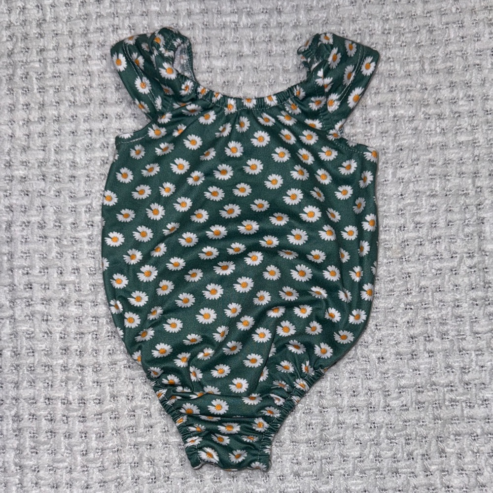 Floral Green Kids Top